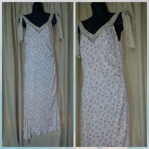 Vtg DVF Silk Slip dress